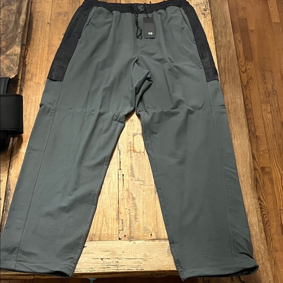 Y-3 Men's Green and Black Joggers